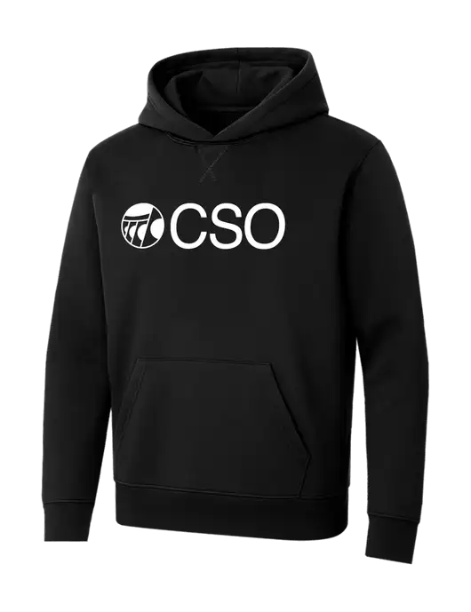 Allmade Deep Black Organic French Terry Pullover Hoodie w/CSO Logo