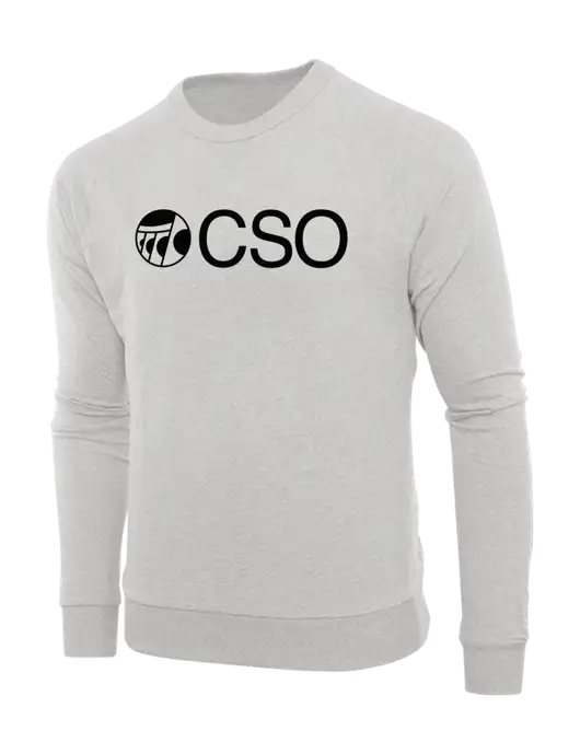 Allmade Granite Grey Heather Organic French Terry Crewneck Sweatshirt w/CSO Logo