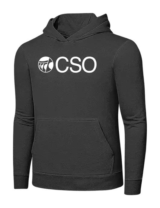 Charcoal 7.8 oz Ring Spun Hooded Sweatshirt w/CSO Logo