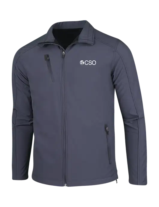 Dark Grey Welded Softshell Jacket w/CSO Logo