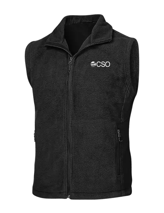 Black Fleece Vest w/CSO Logo