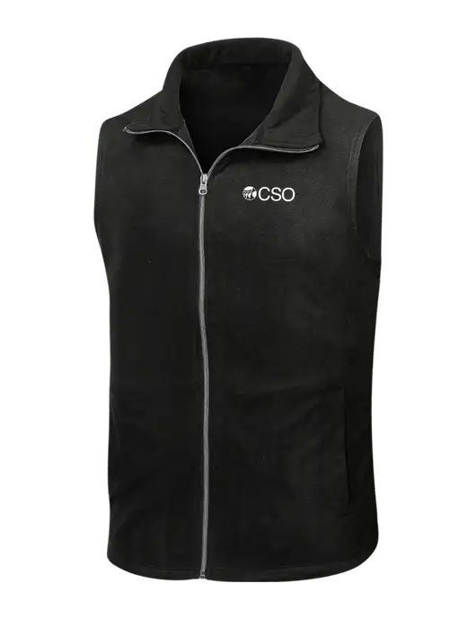 Black Microfleece Vest w/CSO Logo
