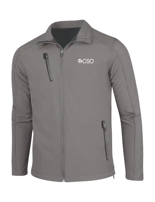 Medium Grey Welded Softshell Jacket w/CSO Logo