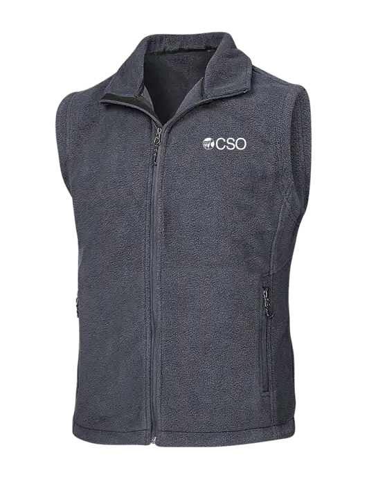 Dark Grey Fleece Vest w/CSO Logo