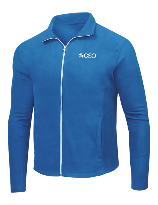 Light Royal Microfleece Jacket w/CSO Logo