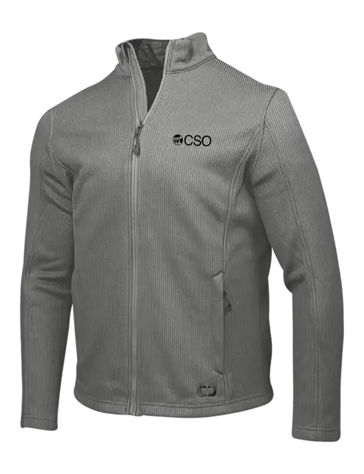 OGIO Medium Grey Grit Fleece Jacket w/CSO Logo