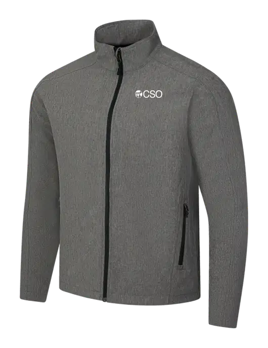 Medium Grey Heather Core Soft Shell Jacket w/CSO Logo