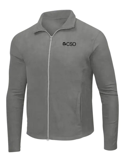 Medium Grey Microfleece Jacket w/CSO Logo