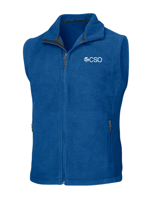 Royal Fleece Vest w/CSO Logo