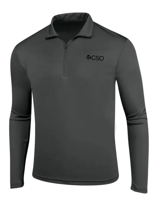 Dark Grey PosiCharge Competitor 1/4 Zip Pullover w/CSO Logo