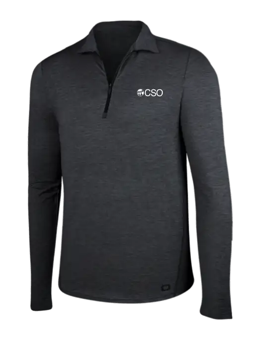 OGIO Blacktop Heather Endurance Force 1/4 Zip w/CSO Logo