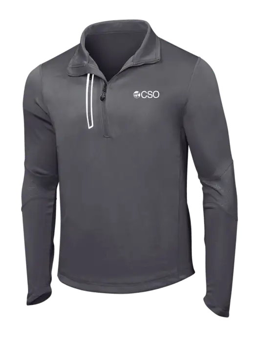 OGIO Gear Grey Endurance Fulcrum 1/4 Zip w/CSO Logo