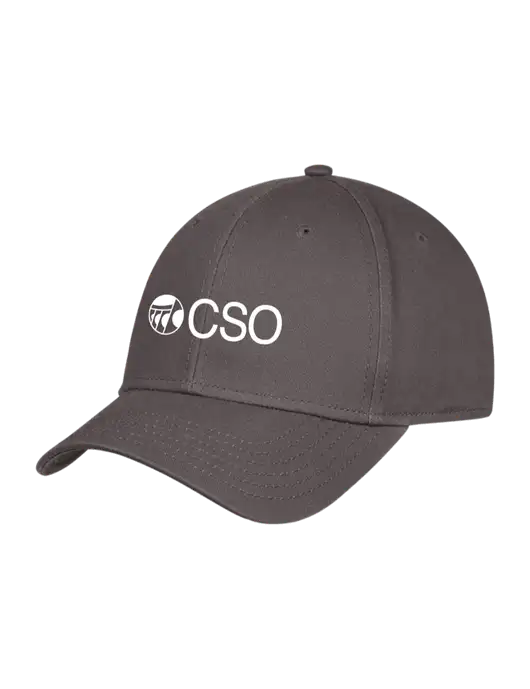 Charcoal Structured Cap Hook & Loop w/CSO Logo