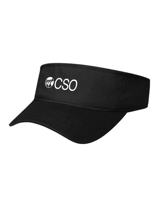 Black Cap Visor w/CSO Logo