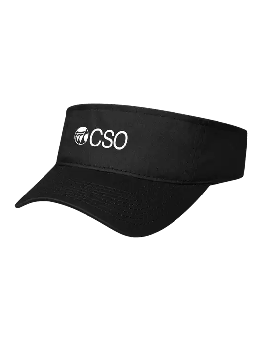 Black Cap Visor w/CSO Logo