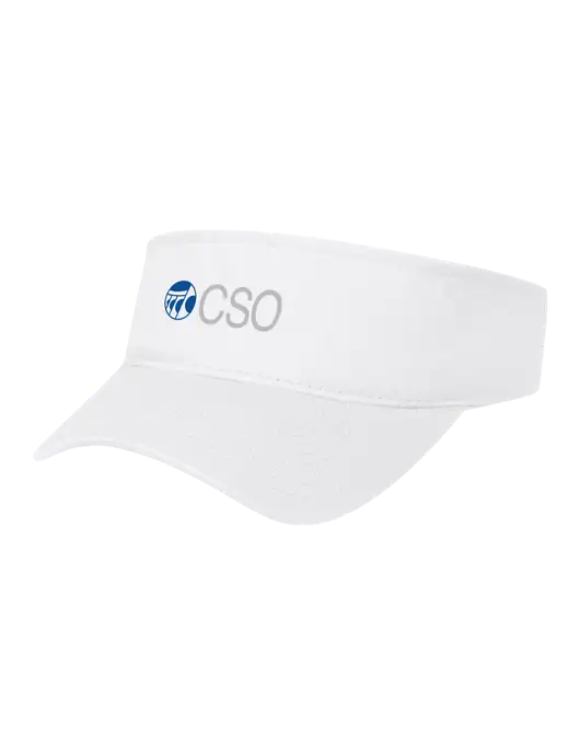 White Cap Visor w/CSO Logo