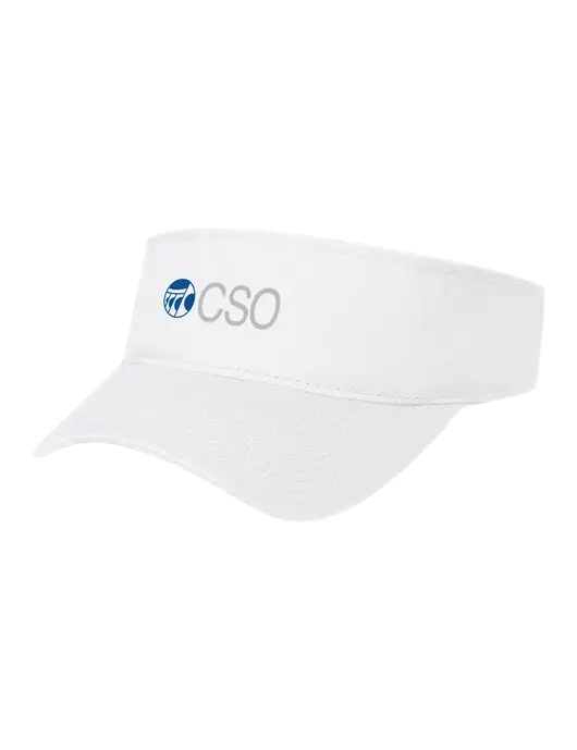 White Cap Visor w/CSO Logo