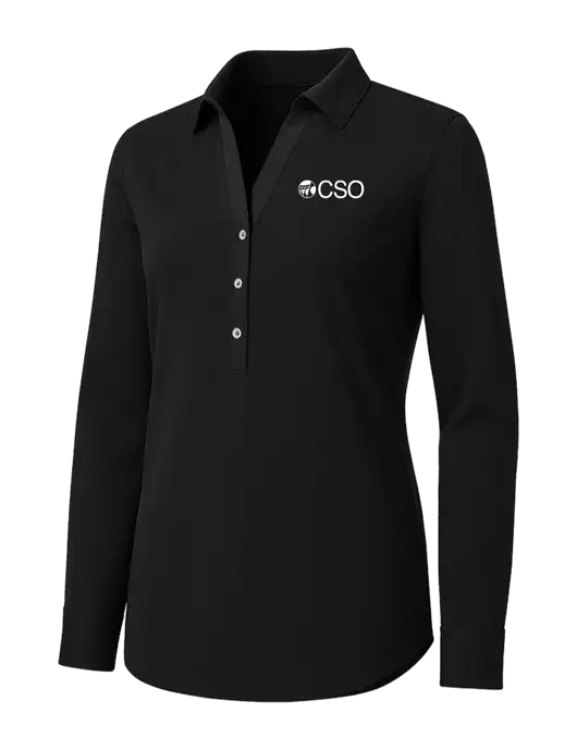 Womens Black City Stretch Shirt w/CSO Logo