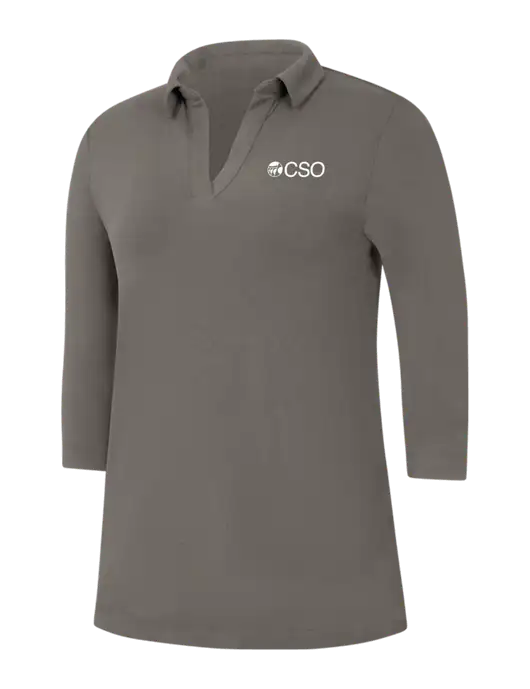 Womens Dark Grey Luxe Knit Tunic w/CSO Logo
