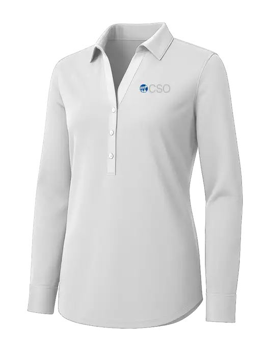 Womens White City Stretch Shirt w/CSO Logo