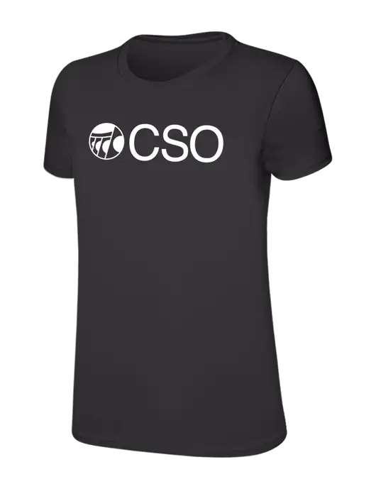 Womens Ring Spun Charcoal 4.5 oz T-Shirt w/CSO Logo