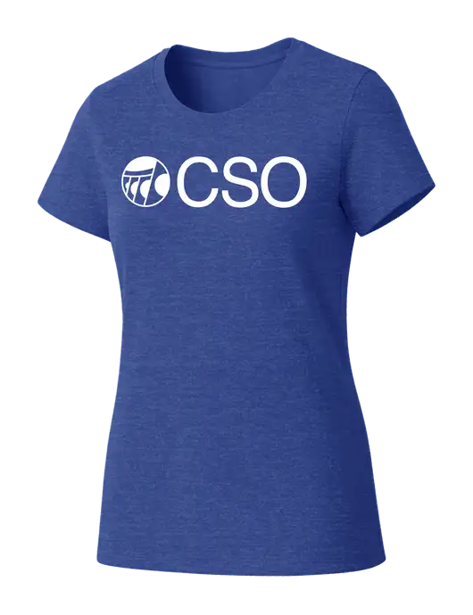 Womens Seriously Soft Royal Frost T-Shirt w/CSO Logo