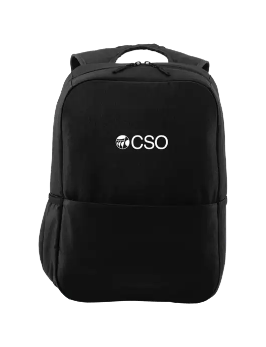 Access Square Laptop Black Backpack w/CSO Logo