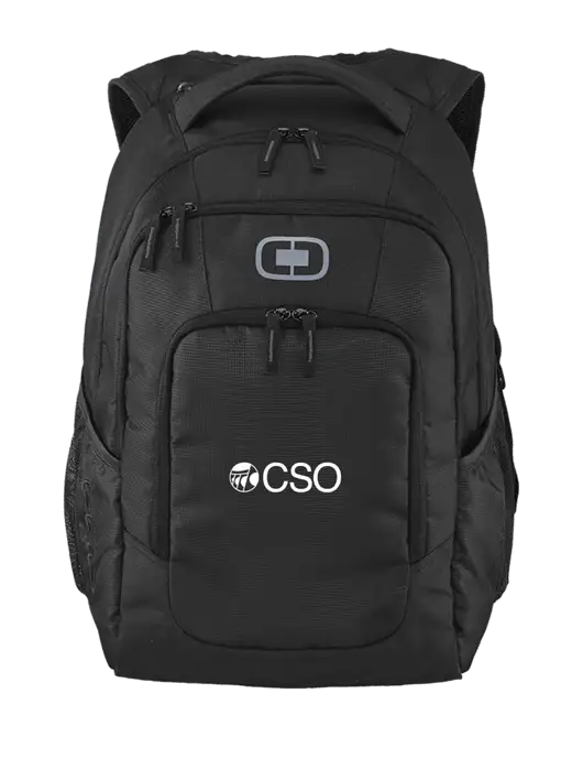OGIO Black Logan Laptop Backpack
 w/CSO Logo