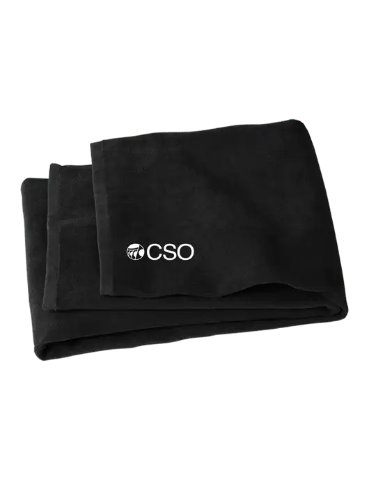 Black Beach Towel w/CSO Logo