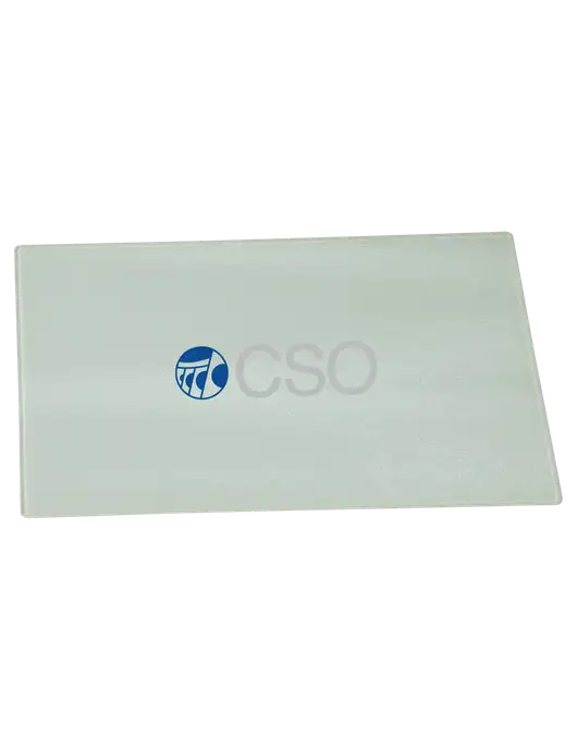 Glass Cutting Board, 11 x 8.5  w/CSO Logo
