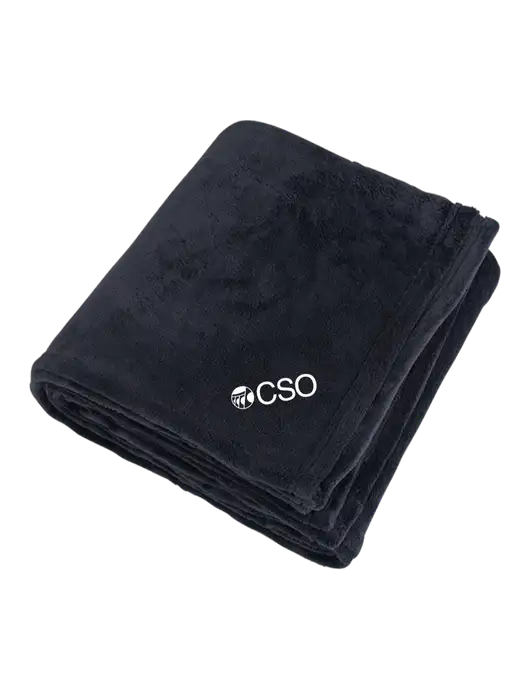 Mountain Lodge Black Blanket w/CSO Logo