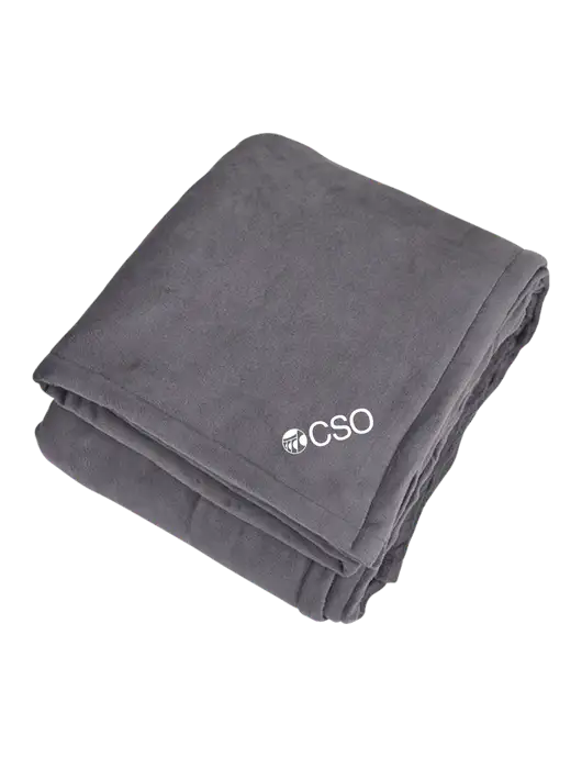 Mountain Lodge Hearth Grey Blanket  w/CSO Logo