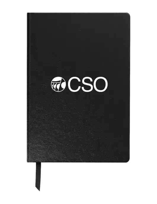 Achieve Black Hardcover Journal, 5.5 x 8.37 w/CSO Logo