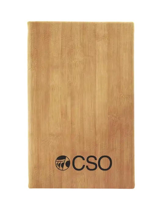 Bamboo Leatherette 5.25 x 8.25 Journal w/CSO Logo