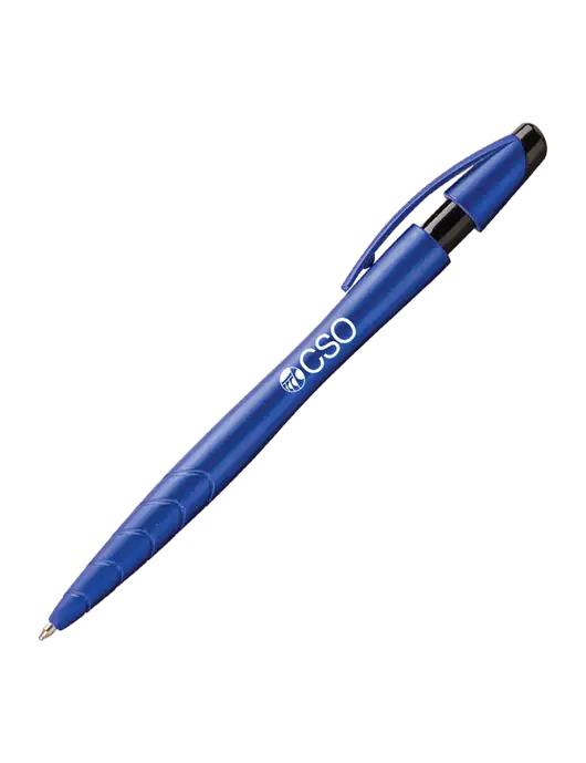 Awali Blue Metallic Pen - Black Ink w/CSO Logo