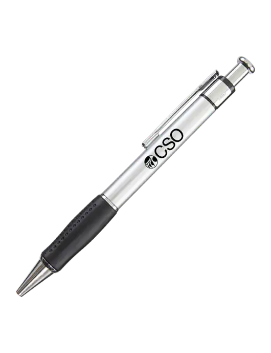 Malta Silver Pen - Black Ink w/CSO Logo