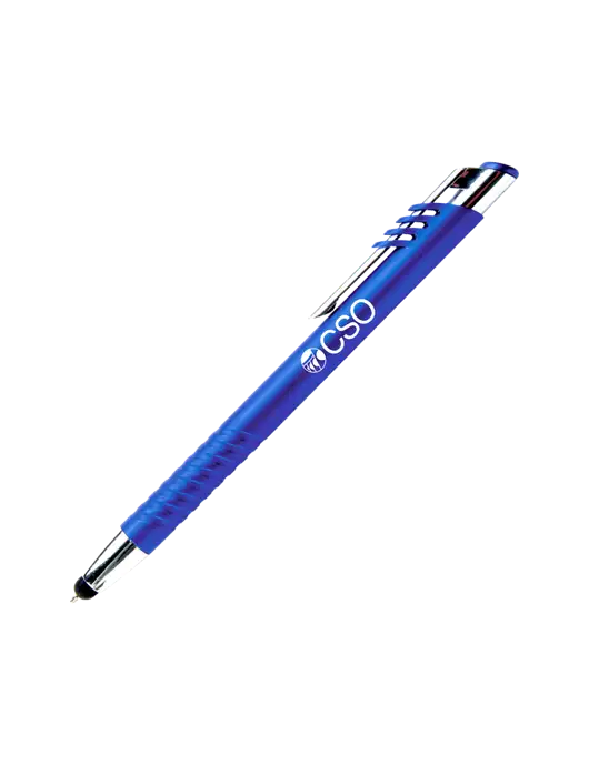 Schirhart Blue Stylus Pen - Blue Ink w/CSO Logo