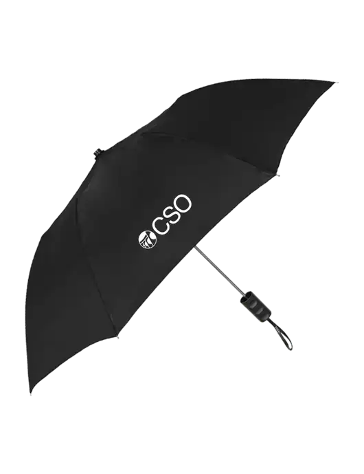 Black 42" Folding Umbrella  w/CSO Logo