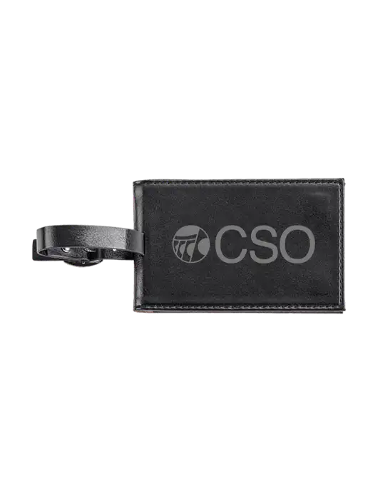 Fabrizio Black Executive Luggage Tag w/CSO Logo