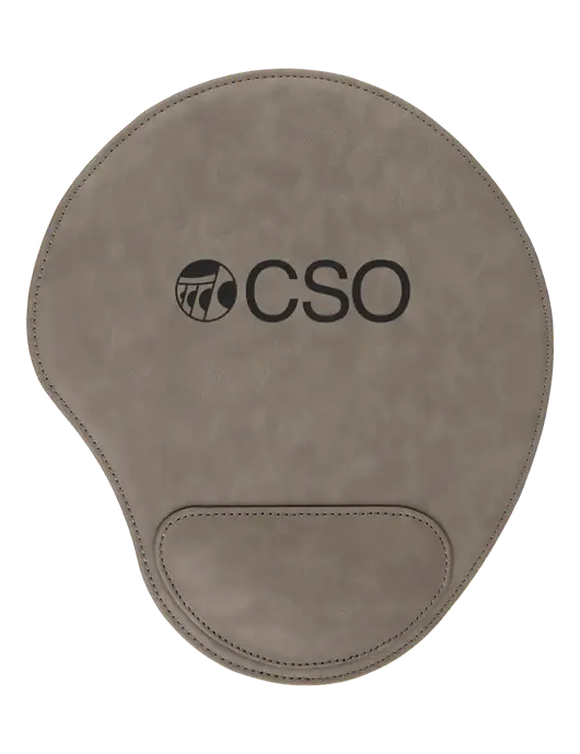 Gray Leatherette Mouse Pad w/CSO Logo